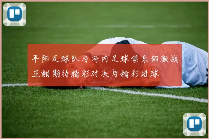 平阳足球队与河内足球俱乐部激战正酣期待精彩对决与精彩进球